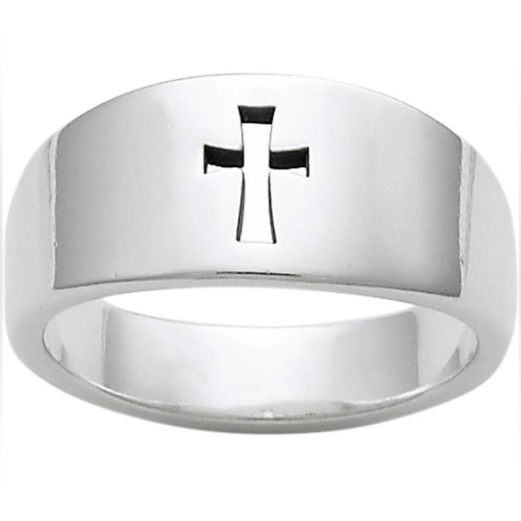 James Avery Sterling Cross Ring (Retired Style) - Picture 1 of 3